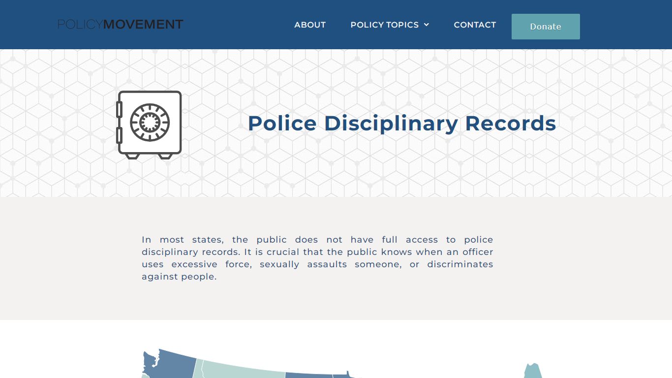 Police Disciplinary Records - Policy Movement